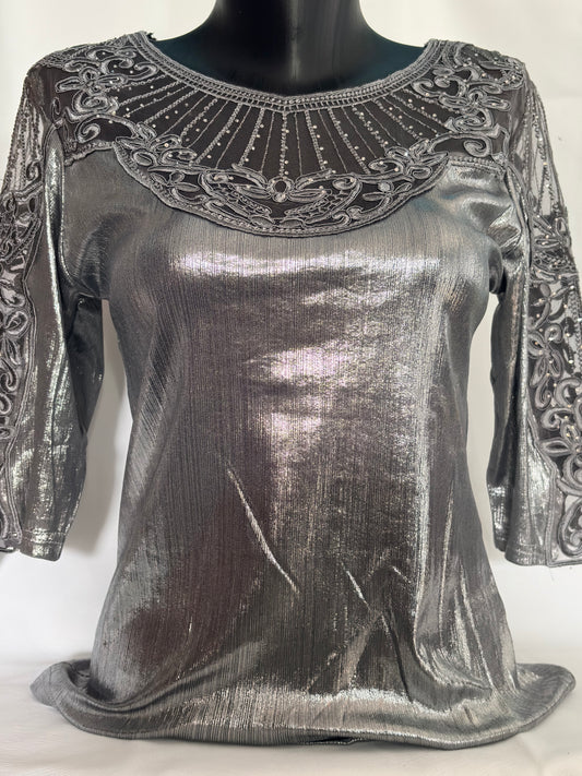 Bodys brillant gris foncés