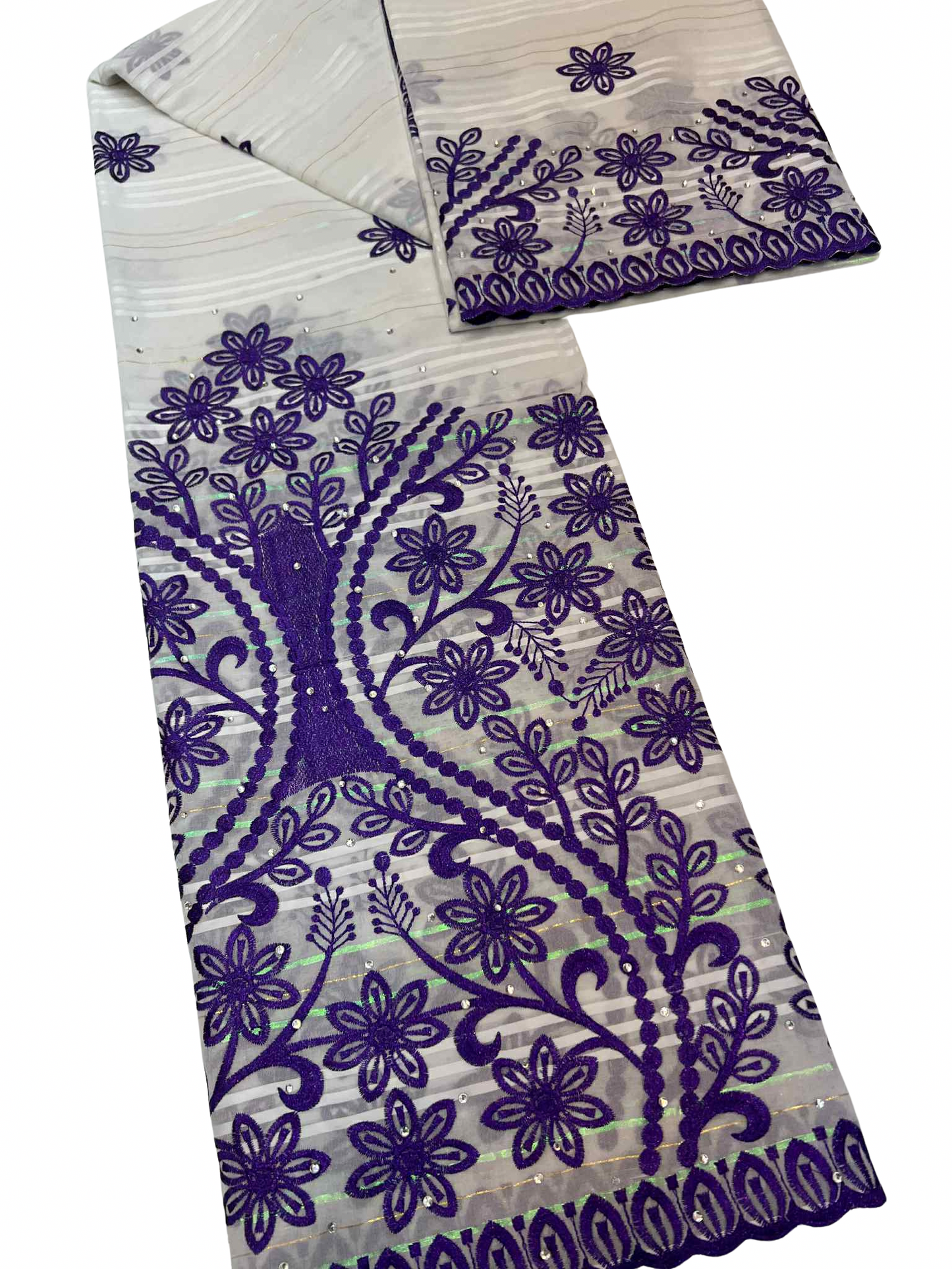 Salouva blanc violet