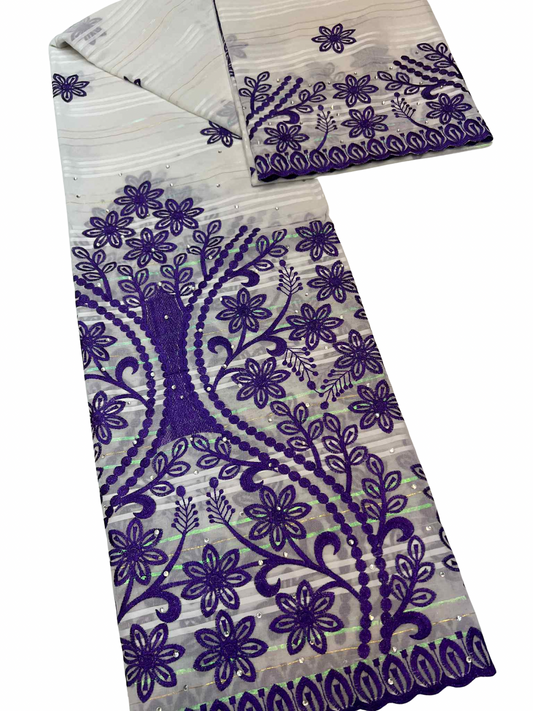 Salouva blanc violet
