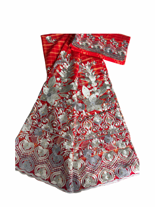 Salouva rouge gris