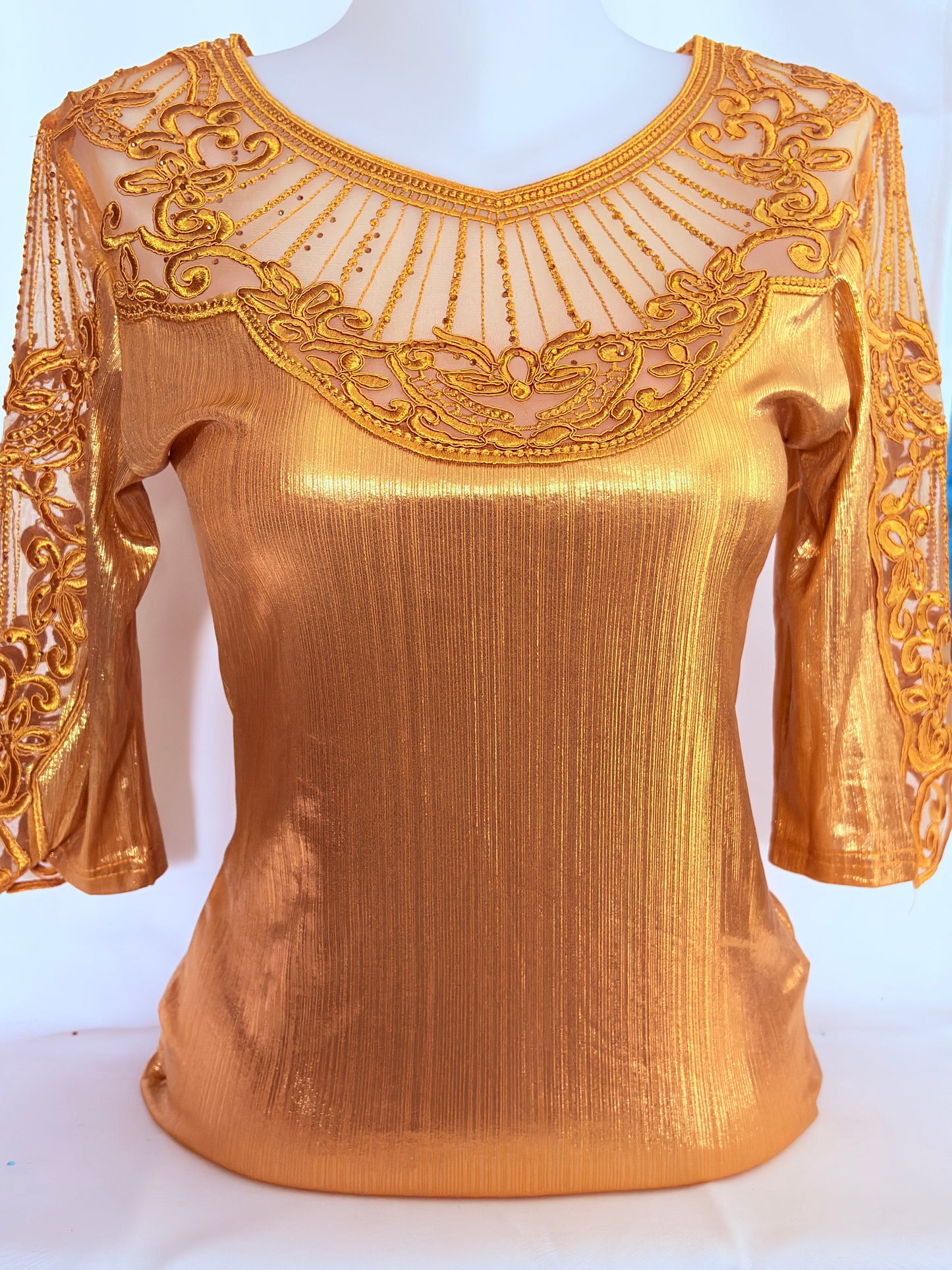 Bodys brillant doré