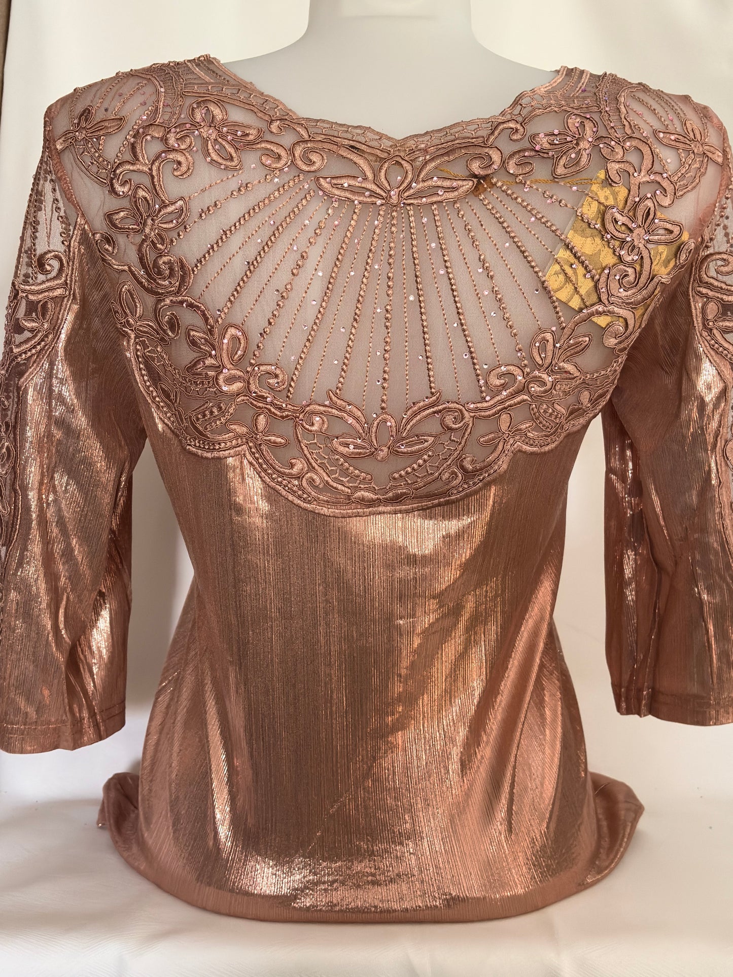 Bodys brillant vieux rose