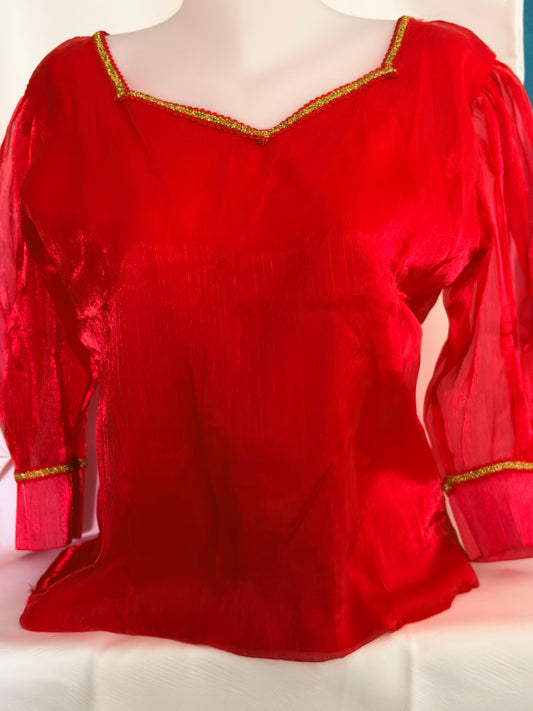 Bodys satin rouge